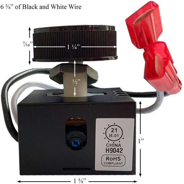 Archgard Stove Fan Speed Control Rheostat with Knob: 305-0013 Fashion - Image 2